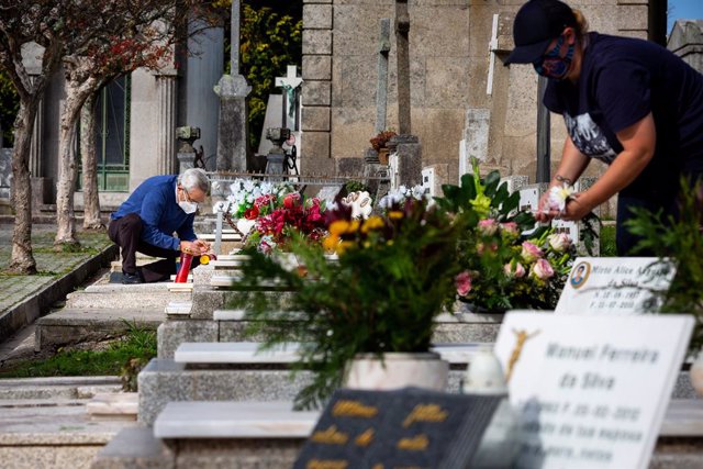 Un cementerio durante la pandemia