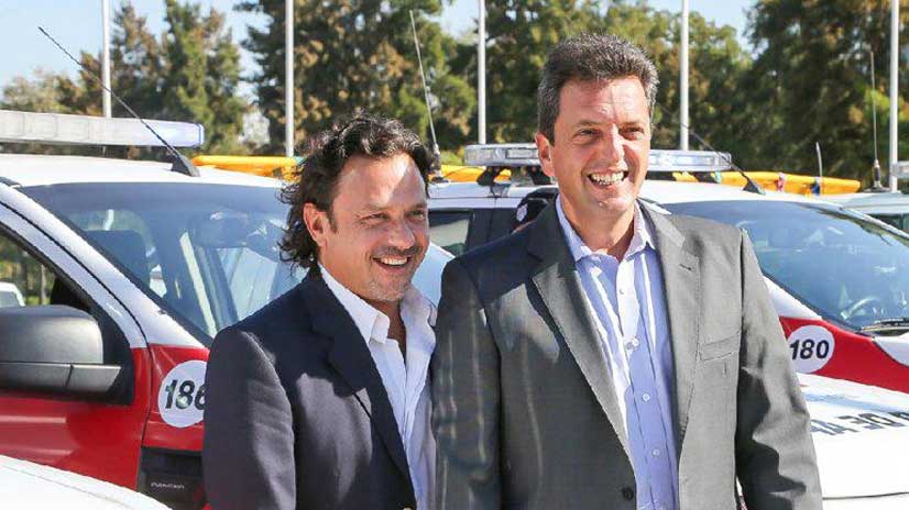 Gustavo Sáenz y Sergio Massa, hace tres años